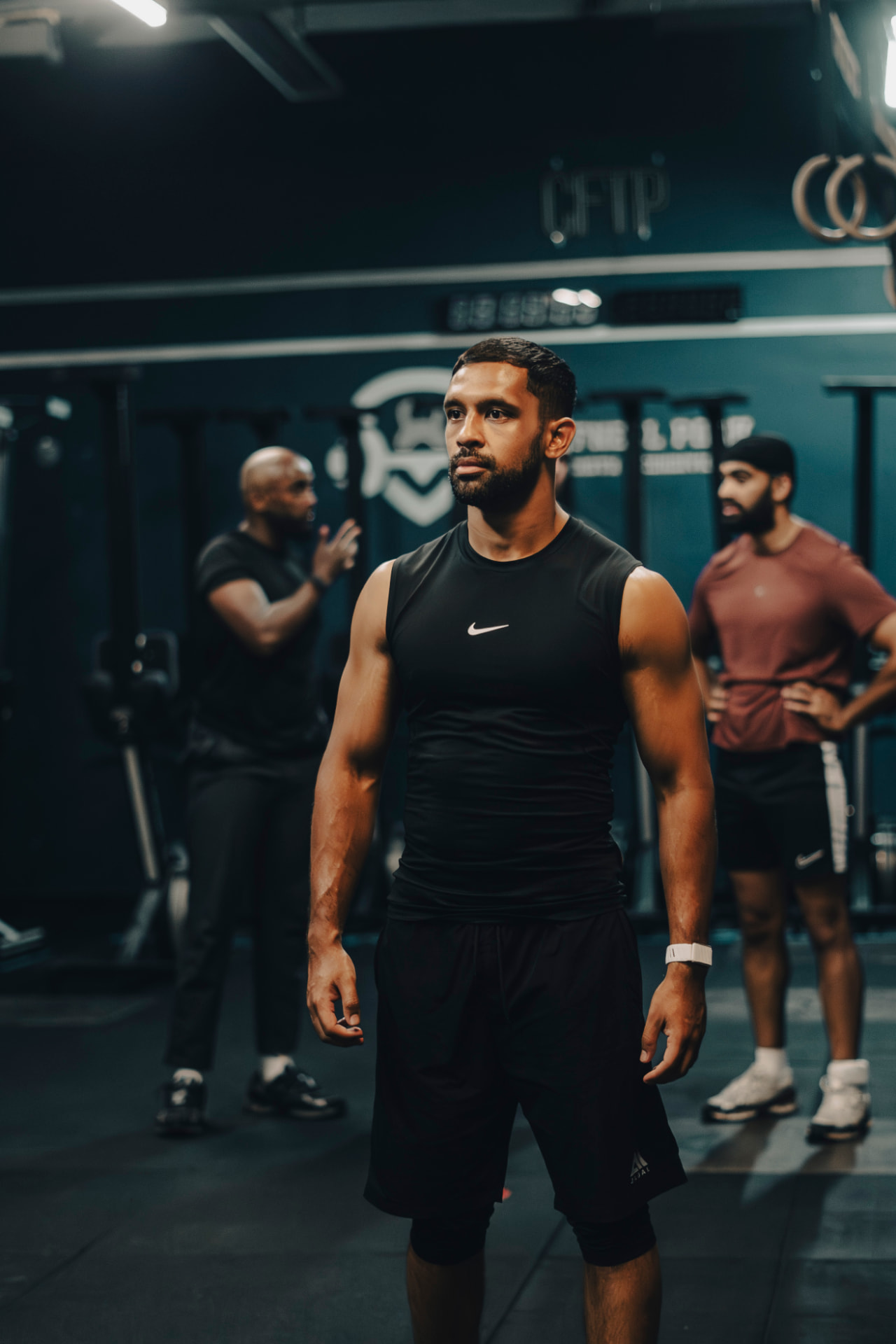 Coach on the gym floor during a Forward Fitness session